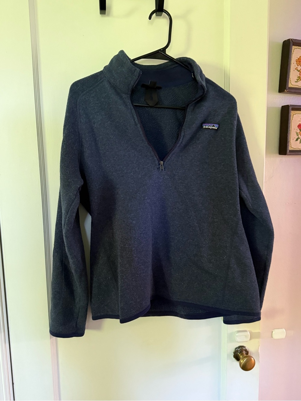 Patagonia Women's Navy Quarter-Zip Fleece Pullover